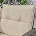 thumbnail image 2 of Sanger Outdoor Wicker 3 Seater Sofa with Cushion, Grey, Beige, 2 of 6