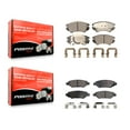 thumbnail image 1 of Positive Plus Front Rear Semi-Metallic Brake Pads Kit for Car 2010-2015 Chevrolet Camaro LT LS KPF-100159, 1 of 8