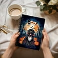 thumbnail image 3 of Happy Halloween Vampire Newfoundland BOO with Pumpkins Fun and Spooky Spiral Bound Journal Newfie Dog Lover Gifts 5x7in Spiral Notebook - 00018, 3 of 5