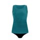 thumbnail image 4 of Traje de baño de bikini liso sin mangas para mujer, traje de baño push-up acolchado, conjuntos de blusa de traje de baño de poliéster para mujer, 4 of 4