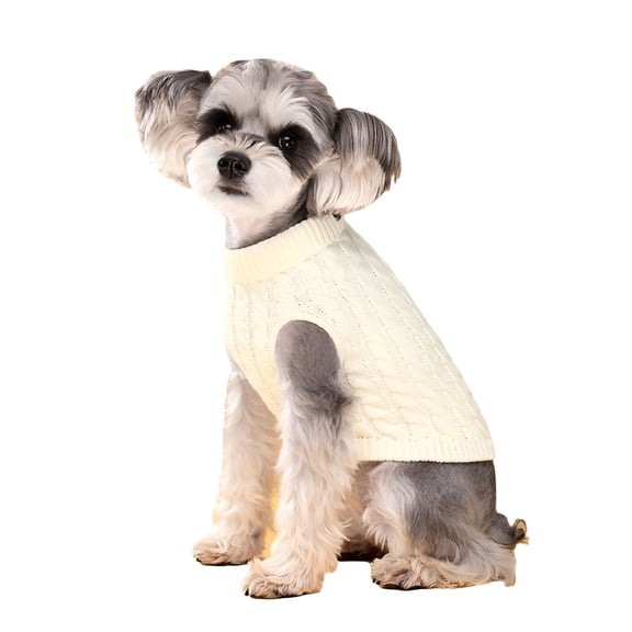 FACEGA Dog Sweater - Warm Sweater Winter Clothes Puppy Soft Coat, Pure Color Dog Sweater for Small Medium and Large Dogs, Pet Clothing Boy Girl