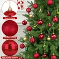 thumbnail image 5 of Scidweet Christmas Balls Ornaments, 18 Pcs 2.36" Hanging Balls Christmas Tree Decorations Sets Xmas Ornaments for Indoor Outdoor Holiday Party Xmas Home Decor, Red, 5 of 7
