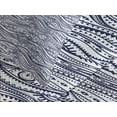 thumbnail image 4 of Ambesonne Tribal Quilted Bedspread Set 3 Pcs, Vintage Lines, King Size, Dark Blue White, 4 of 5
