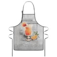 thumbnail image 2 of Orange Fruit Juice Cooking Kitchen Aprons with Pocket Chef Aprons Waterproof Bib Aprons for Couple Bride Mrs Mr Cooking Aprons for Kitchen Cool BBQ Grilling (Set Of 2), 2 of 7