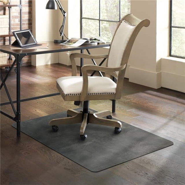 Trendsetter 119763 36 x 48 in. Rectangle Hard Floor Chair Mat, Pewter