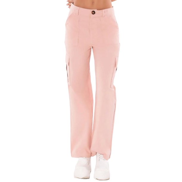 Pantalón Cargo Mujer Wide Legs Pantalones Anchos Mom Jeans