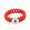 Red - Small (6 in.), variant on Snap Jewelry Silicone Bracelet Thin Brown 7.25 Inch Interchangeable Ginger Charm Holder
