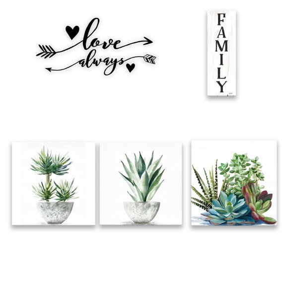 Assortiment Artissimo Designs White Sale - Formats familiaux variés - 17 W x 13.25H x 2.8D