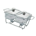 thumbnail image 1 of GROWTH TANK Réchauffeur de Nourriture pour Buffet Plateau Pratique pour Fêtes d'Anniversaire Mariage 1.3L 2 Compartiments, 1 of 9