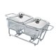 thumbnail image 1 of Calentador de alimentos para buffet, utensilios de cocina con tapa, multiusos, fácil de limpiar. 1.3L 2 compartimentos, 1 of 9