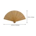 thumbnail image 2 of FONDOTIN Folding Fan Handheld Bamboo Photography Props for Women 1Pack, 2 of 8