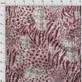 thumbnail image 4 of oneOone Silk Tabby Maroon Fabric Animal Skin Sewing Fabric By The Yard Printed Diy Clothing Sewing Supplies 42 Inch Wide, 4 of 6