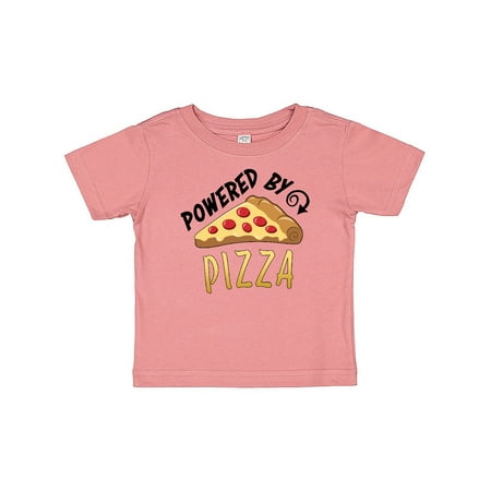 

Inktastic Powered by Pizza Gift Baby Boy or Baby Girl T-Shirt