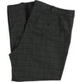 thumbnail image 3 of Perry Ellis Mens Portfolio Straight Leg Modern Fit Dress Pants Slacks, Grey, 32W x 32L, 3 of 3