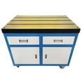 thumbnail image 1 of INTBUYING Movable T-slot Workbench Tapping Machine Fixed Base with Drawers for Tapping Machine Series 35.4"*23.6", 1 of 15