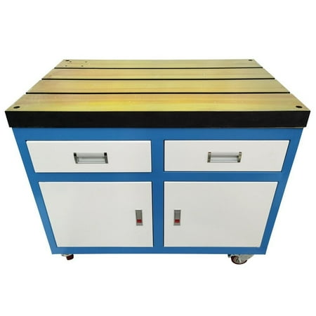 

PreAsion Movable T-slot Workbench with Drawers for Tapping Machine Series 35.4 *23.6