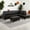 Brown, variant on Sectional Couch for Living Room Furniture Sets, Black Faux Leather Sofa Couch L Shape Couch Living Room Sofa with with Chaise and Storage Ottoman 3 Piece Using(Black,Facing Left Chaise)