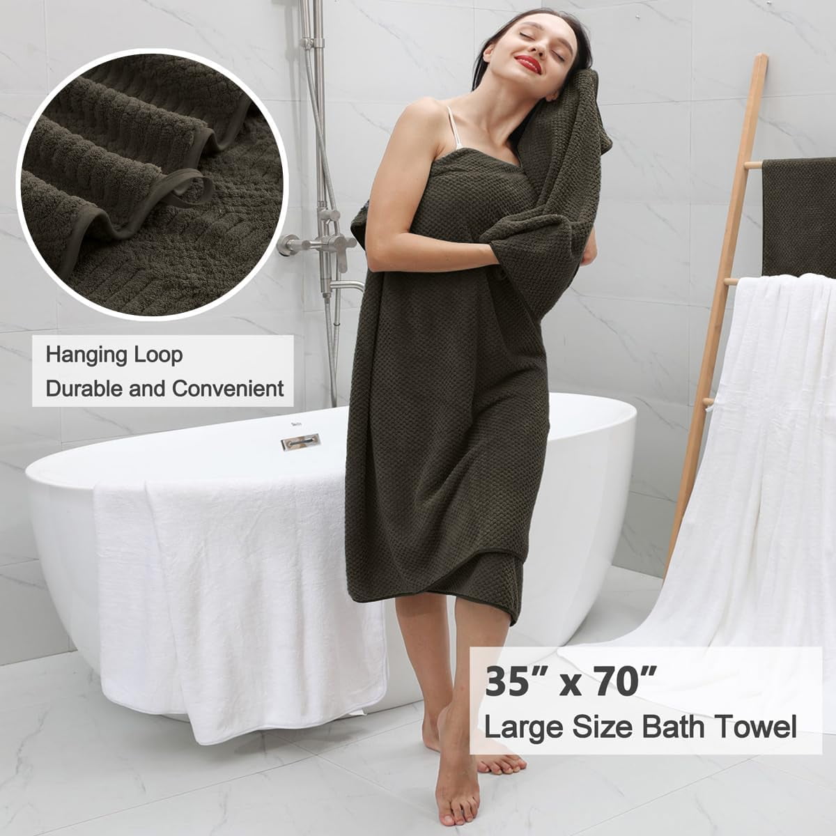 Extra Large Bath Towels, Oversized Bath Towel Sets - Body by Love