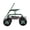 Green, variant on Kinsuite Garden Cart Rolling Work Utility Wagon, Red, 360 Degree Swivel Seat, Adjustable Handle, 4 Rubber Wheels, Tray and Basket for Convenient Storage