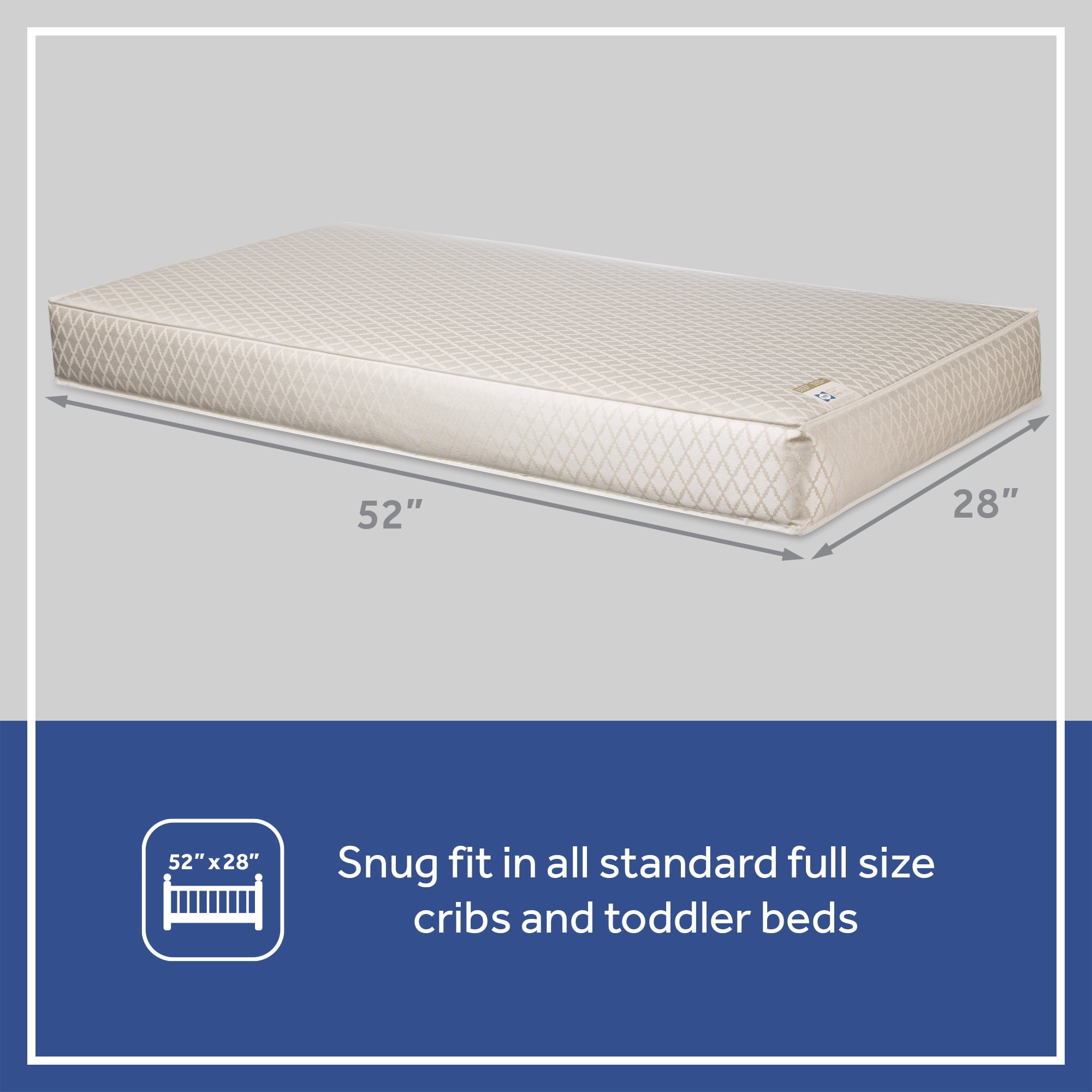 Sealy EverLite 2-Stage GREENGUARD GOLD Baby Crib Mattress and Toddler Mattress
