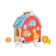 thumbnail image 2 of Casa clasificadora de formas, bloques de madera, interactiva, clasificación de formas de animales para niños, juguete de emparejamiento para niños de, 2 of 9