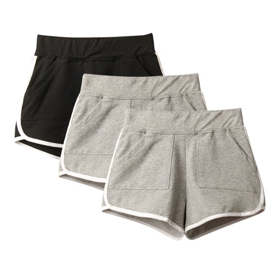 Aloohaidyvio 3 Pack Shorts for Women,Cotton Sports Shorts Women Summer Breathable Pants Dolphin Workout Shorts for Yoga Cycling Hiking