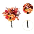 thumbnail image 6 of CarpNettore Fall Artificial Flower Bouquet Autumn Floral Arrangement Bridesmaid Housewarming Style B, 6 of 9
