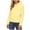 Yellow, variant on Ltctricy Hoodies for Women Soft Casual Long Sleeve Embroidered Hooded Sweatshirts Pullover Sweater Tops with Pockets(Pink,Small)