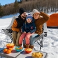 thumbnail image 4 of Slsy Double Camping Chair, Extra Padded Loveseat for 2 Person Heavy Duty Folding Loveseat with Cup Holders for Camping, Fishing, or Hunting, 4 of 8
