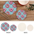 thumbnail image 3 of SKYSONIC Sweet Donuts Pot Holders Trivets, 2 Pcs Heat Resistant Trivets,Happy Valentines Day Cotton Thread Weave Mats for Hot Pads Pans Pot Bowl Teapot for Kitchen Decor, 3 of 7