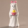 thumbnail image 5 of Gradient Resin Ghost Figurine Assorted Styles Freestanding Desktop Ornament With Bow Witch Hat Snack Detail For Halloween Shelf Office Indoor Seasonal Home Decor.C, 5 of 7