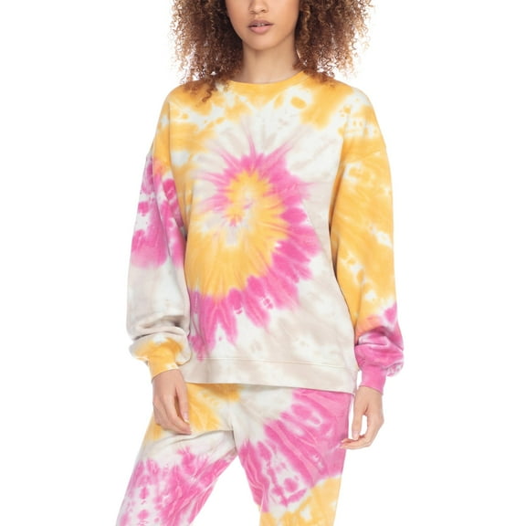 Honeydew Women's Vibrant Print French Terry Sweatshirt for Casual Chic Comfort