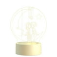 thumbnail image 2 of Xihbxyly Lámpara Usb de San Valentín, Luz Acrílica 3D, Base Led, Decoración Del Hogar, Regalo Elegante, Experiencia Visual Única, Alimentación Usb, Tamaño Compacto, 100 X 40 Mm, 2 of 5