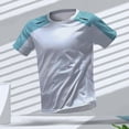 thumbnail image 3 of Camiseta de hombre para gimnasio, secado rápido, para correr, deportes al aire libre, camisetas transpirables, camisetas de manga corta para correr, ropa deportiva para hombre, tops, 3 of 5
