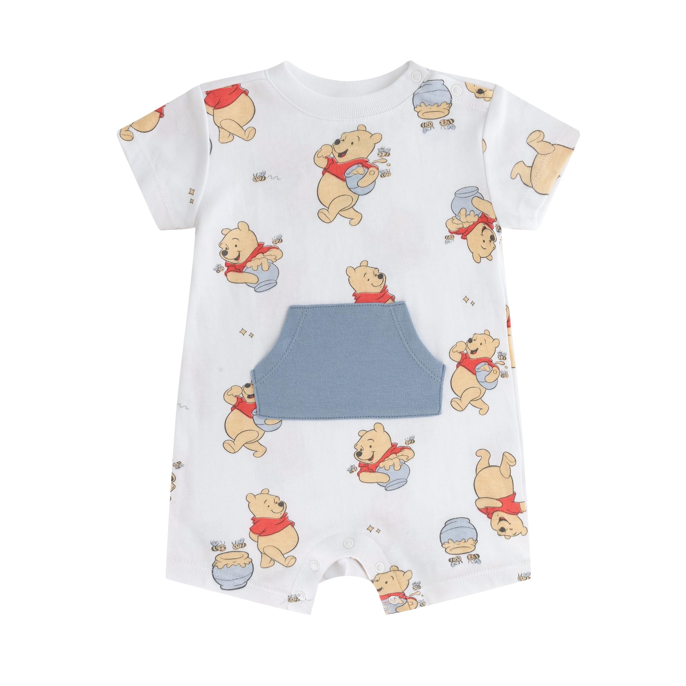 Disney Winnie the Pooh Short Sleeve Romper (Baby Boys), 2 Pack, Sizes 3M-18M