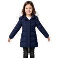 thumbnail image 3 of Wantdo Big Girl's Winter Coat Quilted Winter Jacket Padded Puffer Jacket Waterproof Jacket Navy 18/20, 3 of 10
