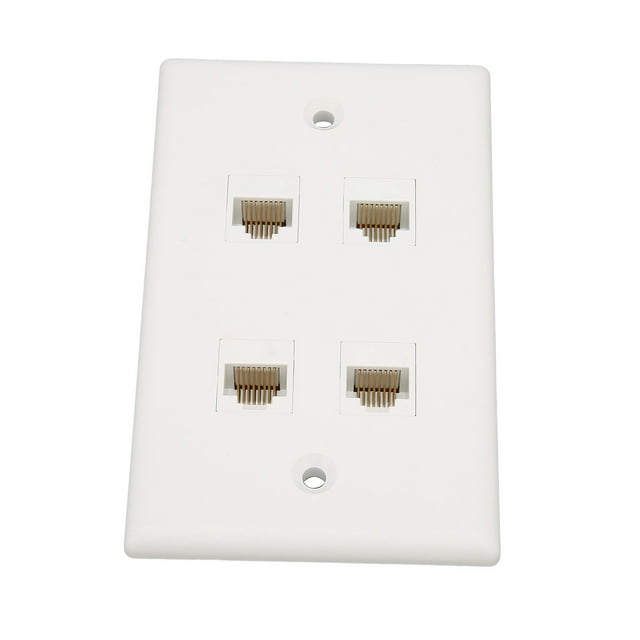 Ethernet Wall Plate, Easy To Install Cat6 Wall Plate Saving Fixation For Office