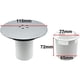 thumbnail image 3 of Water Filter Bathroom Sink Drain Filter Easy Switches Between Plug and Filter Modes Shower Drain Cover Replacement Shower Waste Trap, 3 of 5