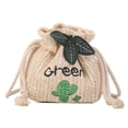 thumbnail image 1 of pitrice Women Straw Drawstring Handbags String Crossbody Handbag Straw Fashion One Shoulder Drawstring Bag No.1, 1 of 1