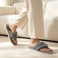 thumbnail image 6 of BERANMEY Flip Flop Slippers for Women Men Cozy Throng Open Toe Womens Slippers Slide Warm Fuzzy House Slippers Slip-on Non slip Sole Comfortable Lightweight for Indoor Outdoor Daliy Wear, 6 of 7