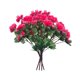 thumbnail image 4 of 4 paquetes de flores artificiales para decoración de rododendros para exteriores. Rosa rojo, 4 of 9