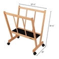thumbnail image 6 of Creative Mark Firenze Wood Large Print Rack with Castors - Perfect For Display of Canvas, Art, Prints, Panels, Posters, Art Gallery Shows, Storage Rack - White, 6 of 6