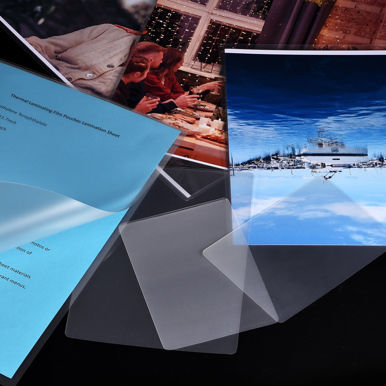Uxcell Thermal Laminating Pouches, Transparent Laminating Sheets 4 Mil 5.3"x3.7 Laminator Pouches 200Pack