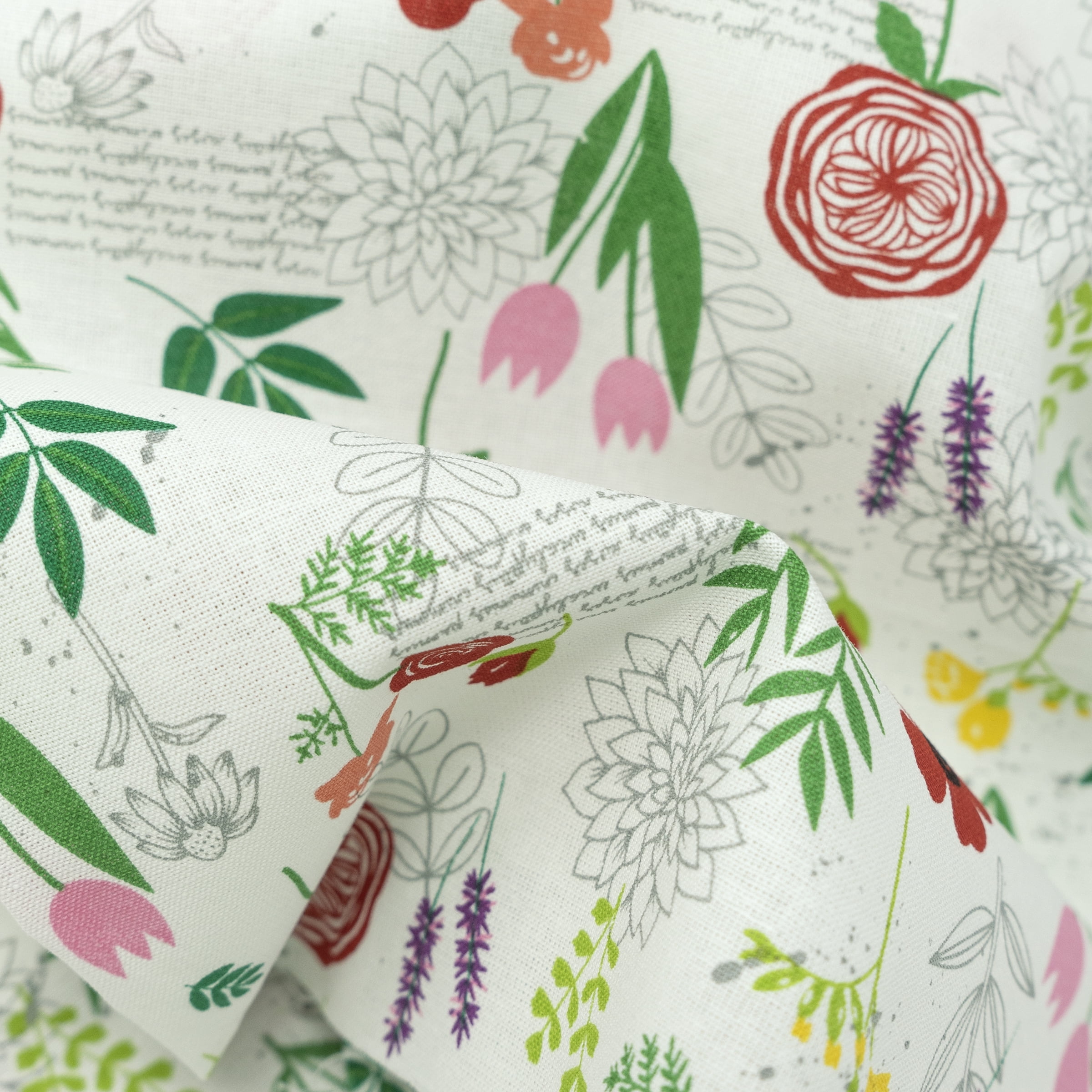 (2 pack) Waverly Inspirations 1 Yard Cut 100% Cotton Prints Fabric Floral Memory 44" Wide for Quilting & Sewing