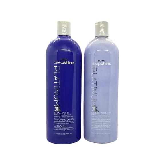 Rusk Deepshine PlatinumX Shampoo & Conditioner 2x 33.8 Oz Set