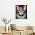 thumbnail image 2 of Nawypu Colorful Cat American Shorthair Cute Cat Animals Abstract Art Canvas Poster Bedroom Decor Sports Landscape Office Room Decor Gift,Canvas Poster Wall Art Decor Print Picture, 2 of 4
