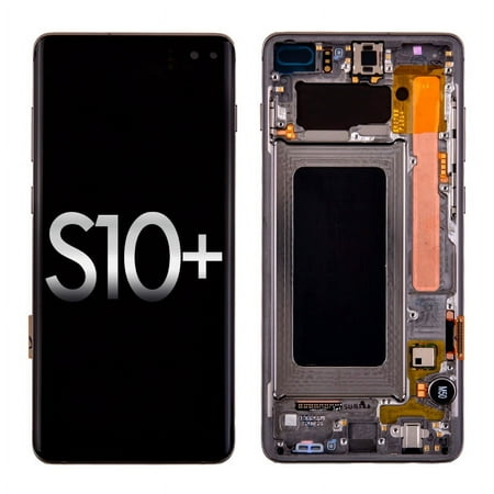 GSA Prism | Ceramic Black OLED Display LCD Touch Screen Digitizer Frame For Samsung Galaxy S10 Plus