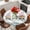 Blue Grey, variant on Easter Round Tablecloth, Fitted Table Cover with Elastic for 55"-60" Round Tables, Farmhouse Gnomes Flowers Rabbit Eggs Check Wooden Table Cloth Outdoor Indoor Dinning Party Waterproof Tablecloths