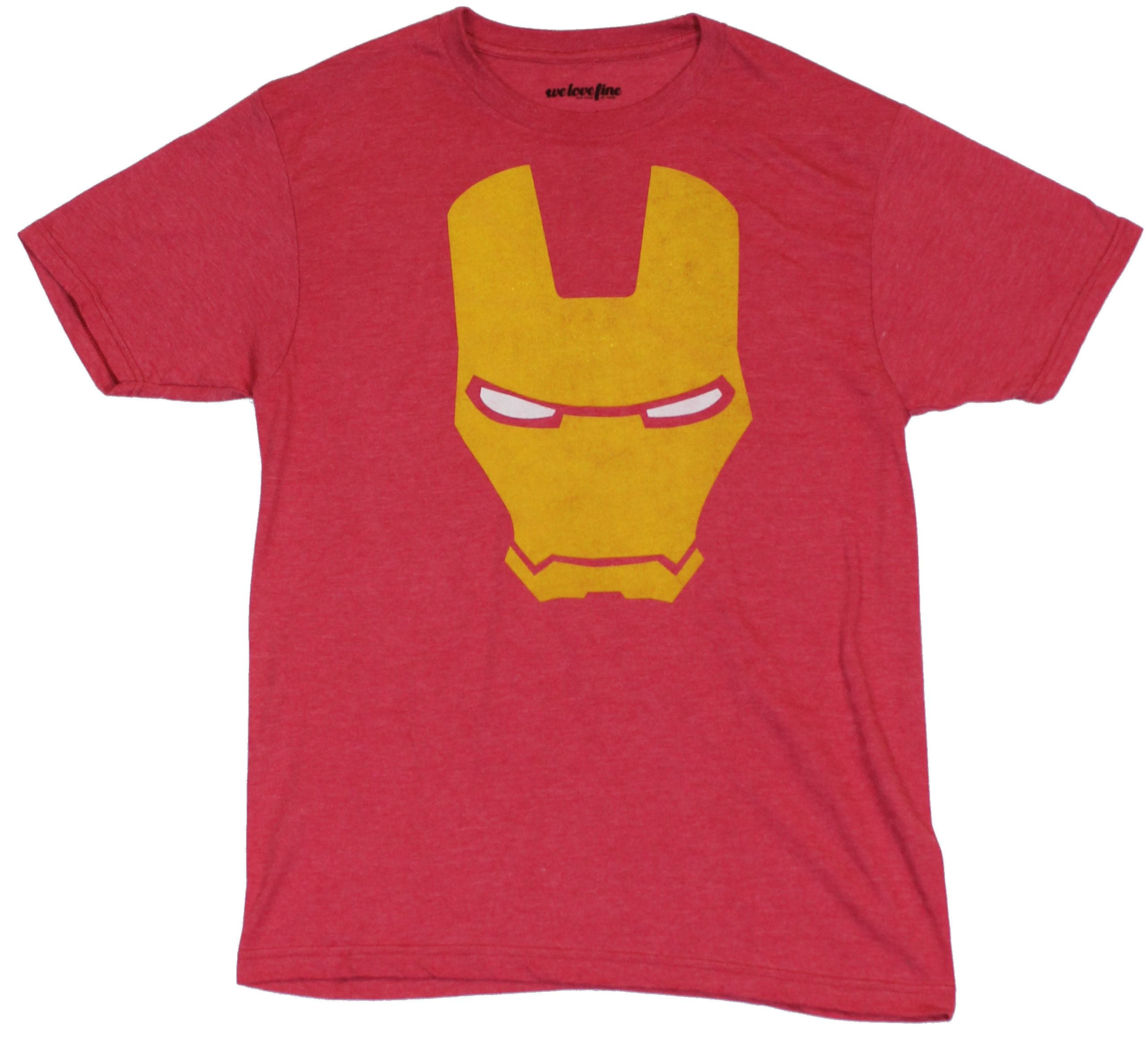 Marvel Iron Man Boys T-Shirt New Yellow Officially Licensed Avengers