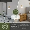 thumbnail image 2 of Huntley 1 Light LED Compatible Gold Brass Farmhouse Bathroom Vanity Wall Fixture White Schoolhouse Glass, 2 of 12